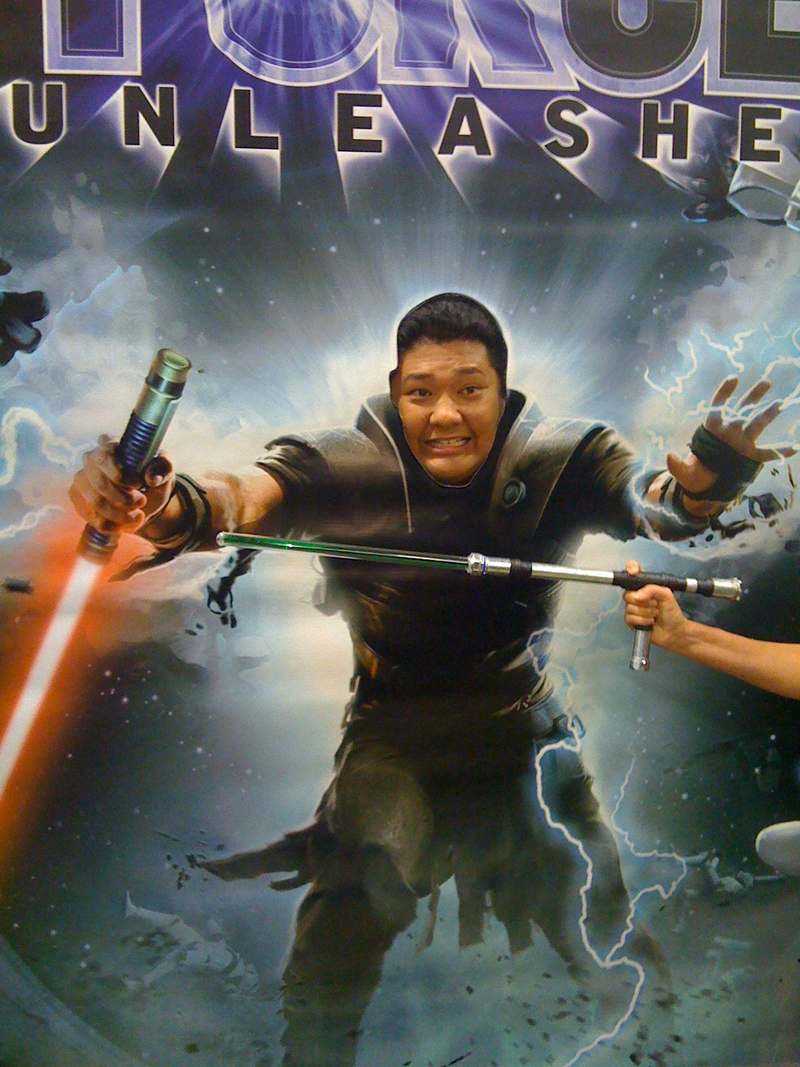 Illustration for article titled Jett Lucas Out-Bugged The Testers – Force Unleashed Launch Party